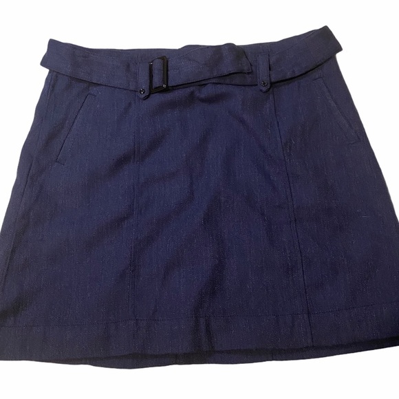 Merona Dresses & Skirts - Merona Belted Skirt Blue  Sz 18